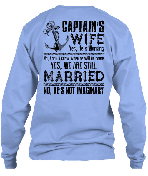 Captain's Wife T Shirt, I Love Husband T Shirt