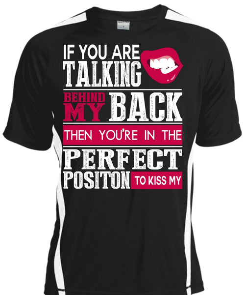 A black t-shirt with the shopify logo