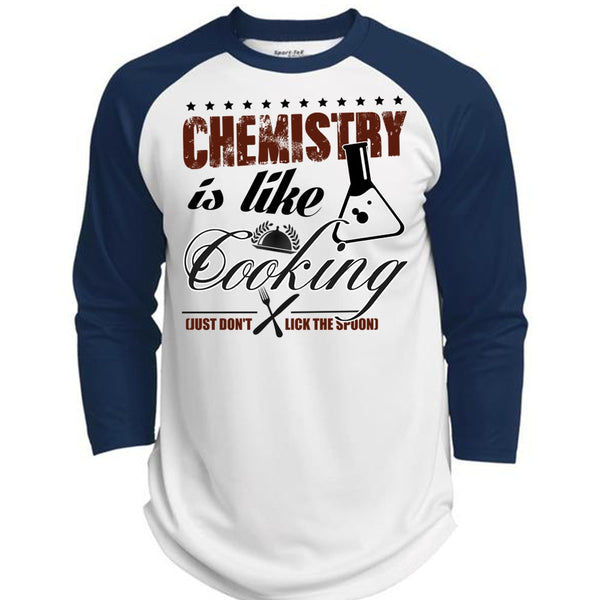 Chemistry Is Like Cooking T Shirt, I Love Cooking T Shirt, Awesome T-Shirts  (Polyester Game Baseball Jersey)