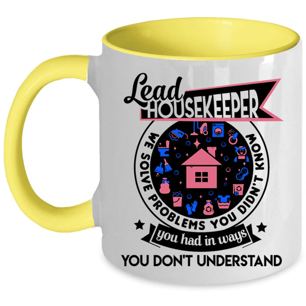 Cute Gift For Housekeeper Coffee Mug, Lead Housekeeper Accent Mug