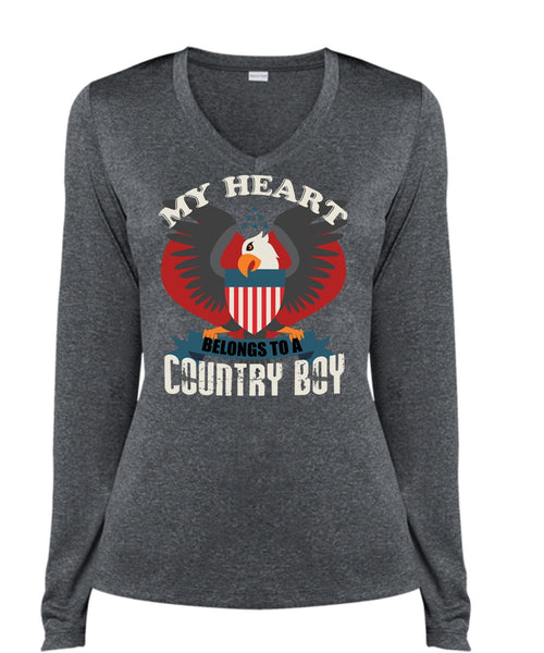 My Heart Belongs To A Country Boy T Shirt, Being A Veteran T Shirt