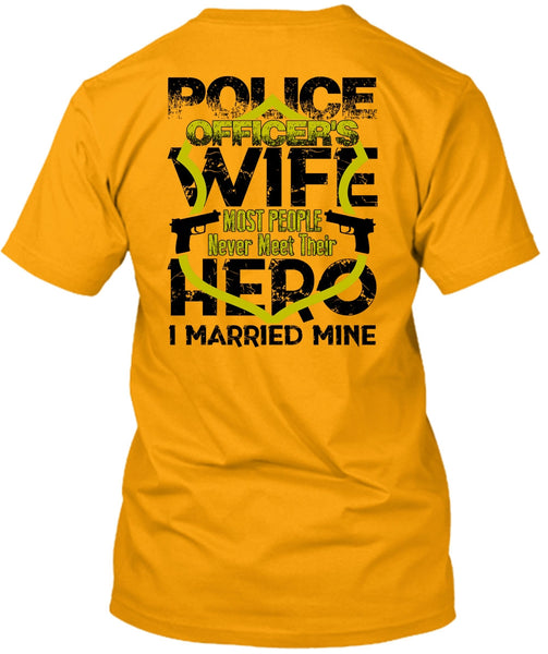 Police Officer's Wife T Shirt, I Love Wife T Shirt