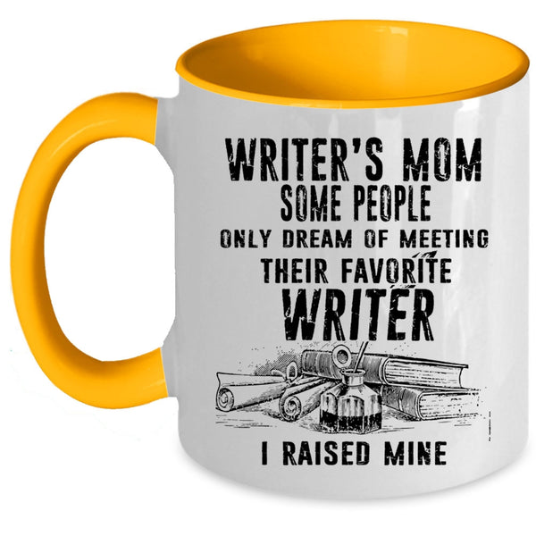 Favorite Writer Coffee Mug, Writer's Mom Accent Mug