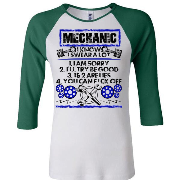 I Know I Swear A Lot T Shirt, I Love Mechanic T Shirt, Awesome T-Shirts