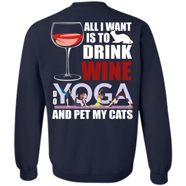 Yoga And Pet My Cats T Shirt, I Love Yoga Sweatshirt