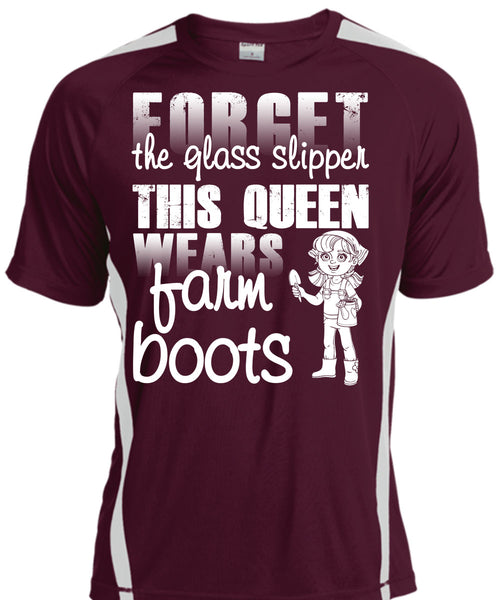 Forget The Glass Slipper T Shirt, This Queen Wears Farm Boots T Shirt, Cool Shirt