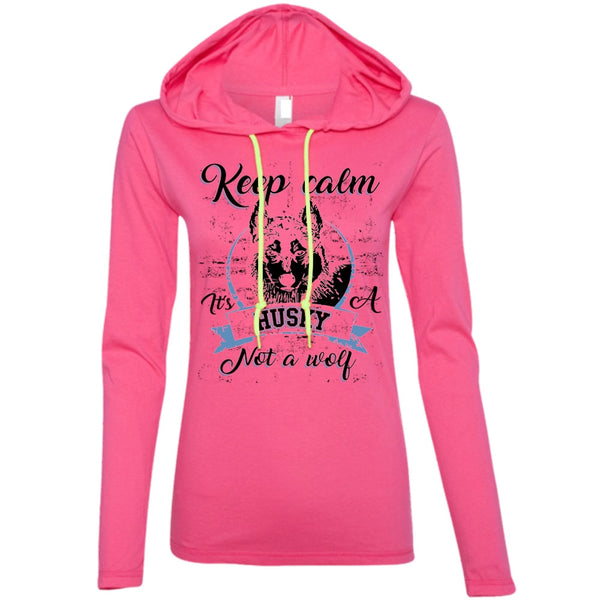 Keep Calm It's A Husky Not A Wolf T Shirt, I Love Dog T Shirt, Awesome T-Shirts
