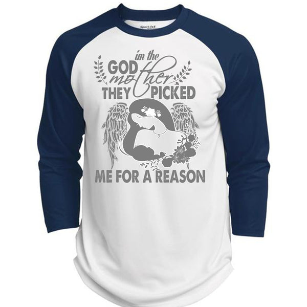 I'm The Godmother T Shirt, I Love Mom T Shirt, Awesome T-Shirts  (Polyester Game Baseball Jersey)