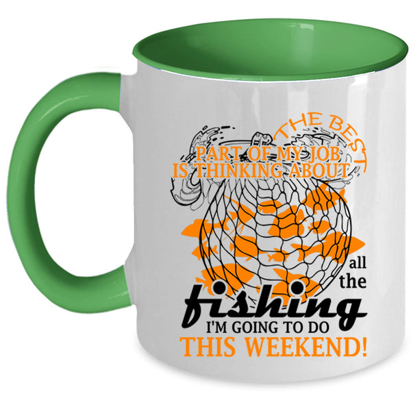 I'm Going To Do This Weekend Coffee Mug, Fishing Accent Mug