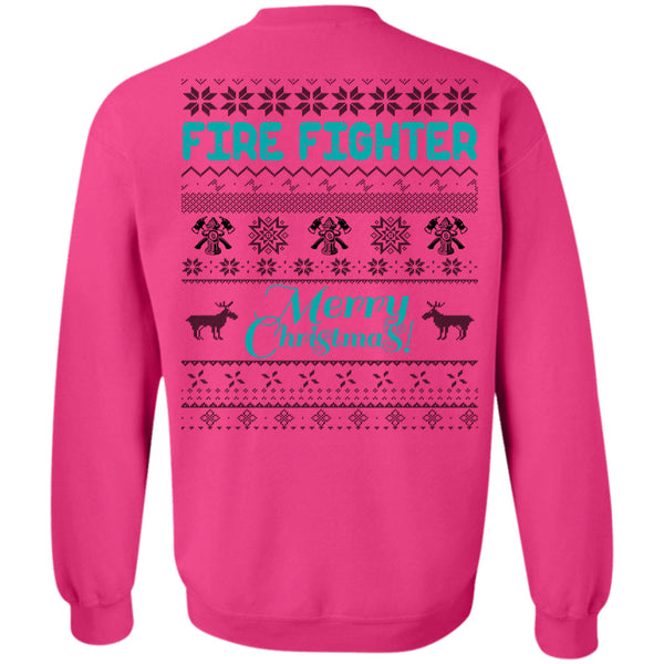 I Love Firefighter T Shirt, Firefighter Merry Christmas Sweatshirt