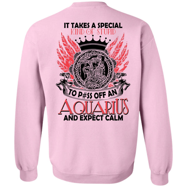 I Love Aquarius T Shirt, Aquarius And Expect Calm Sweatshirt