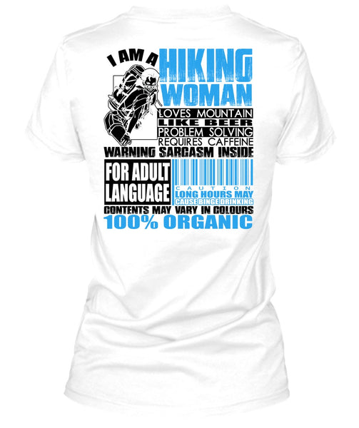 I Am A Hiking Woman T Shirt, I Love Hiking T Shirt