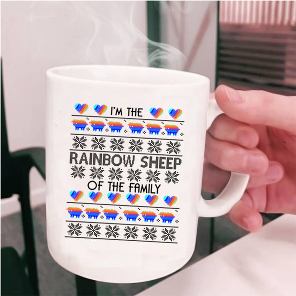 Christmas Coffee Mug, I'm The Rainbow Sheep Of The Family Cup