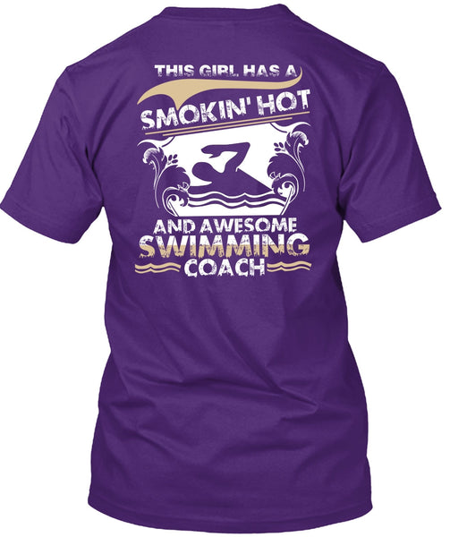 Awesome Swimming Coach T Shirt, Being A Swimmer T Shirt