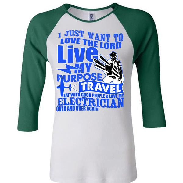 Love My Electrician T Shirt, My Purpose Travel T Shirt, Awesome T-Shirts