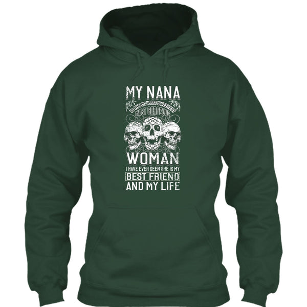 My Nana Is The Coolest Woman T Shirt, Awesome Nanny T Shirt