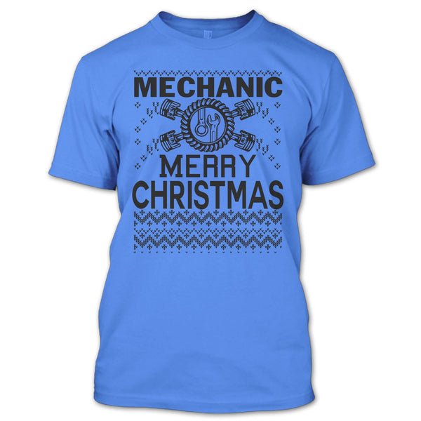 Mechanic Merry Christmas T Shirt, Merry Christmas Gift T Shirt