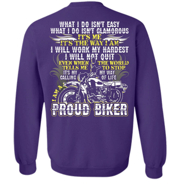 I Will Work My Hardest T Shirt, I Love Biker Sweatshirt
