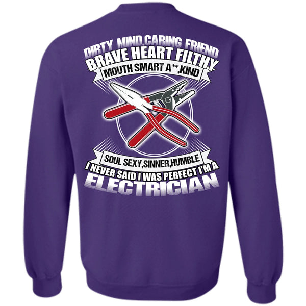 I Love Electrician T Shirt, Dirty Mind Sweatshirt