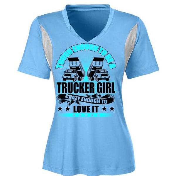Tough Enough To Be A Trucker Girl T Shirt, I Love Trucker T Shirt, Awesome T-Shirts