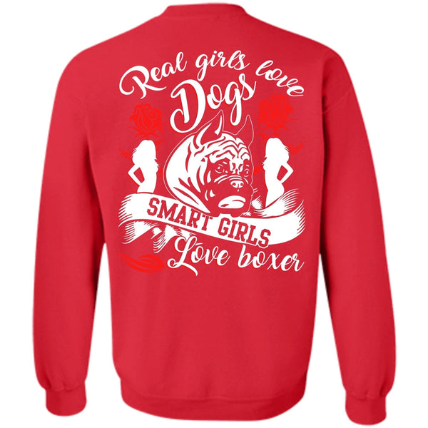 Smart Girls Love Boxer T Shirt, I Love Dog Sweatshirt
