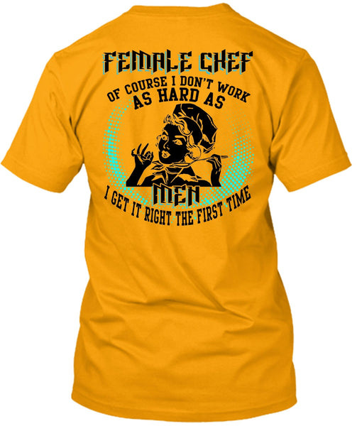 Female Chef T Shirt, I Love Chef T Shirt