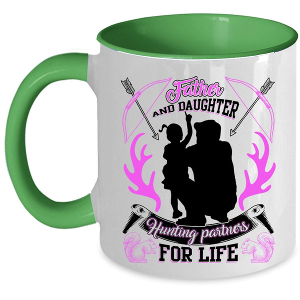 Hunting Partners For Life Coffee Mug, Father And Daughter Accent Mug