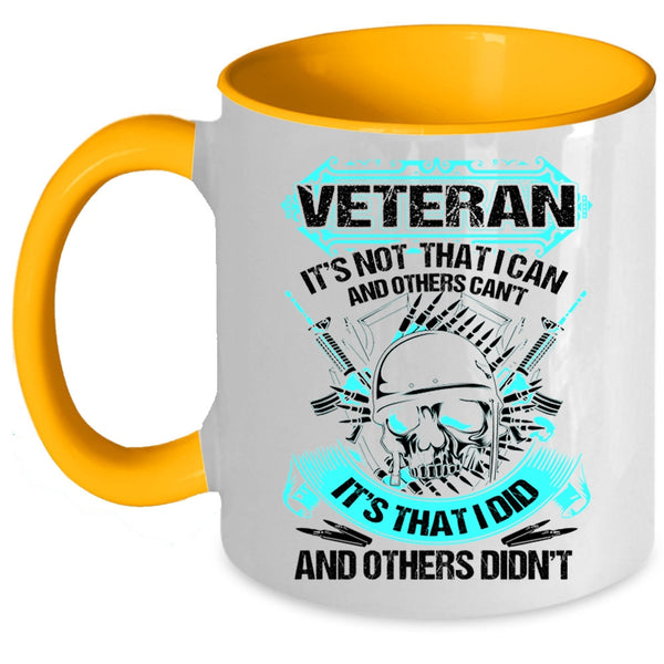 Awesome Gift For Grandpa Coffee Mug, Veteran Accent Mug