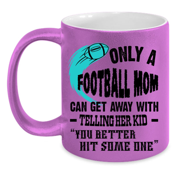 Awesome Football Mom Coffee Mug, Football Mom Accent Mug