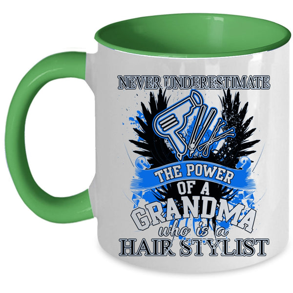 Funny Hairstylist Coffee Mug, Grandma Is A Hairstylist Accent Mug