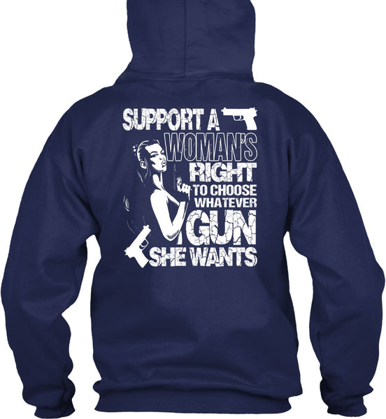 Choose Whatever Gun T Shirt, Support A Woman's Right T Shirt