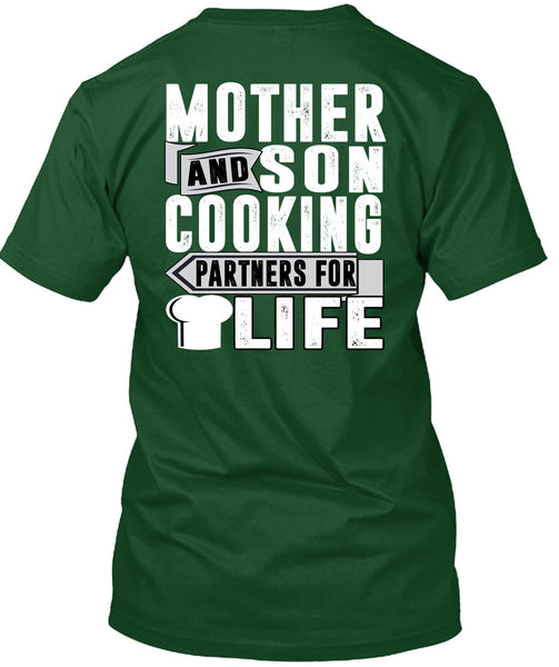 Mother And Son Cooking T Shirt, Partners For Life T Shirt
