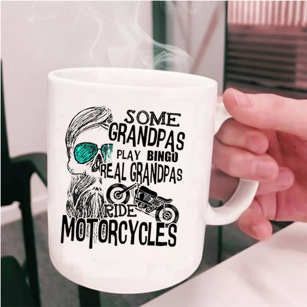 Awesome Grandpas Coffee Mug, Real Grandpas Ride Motorcycles Cup