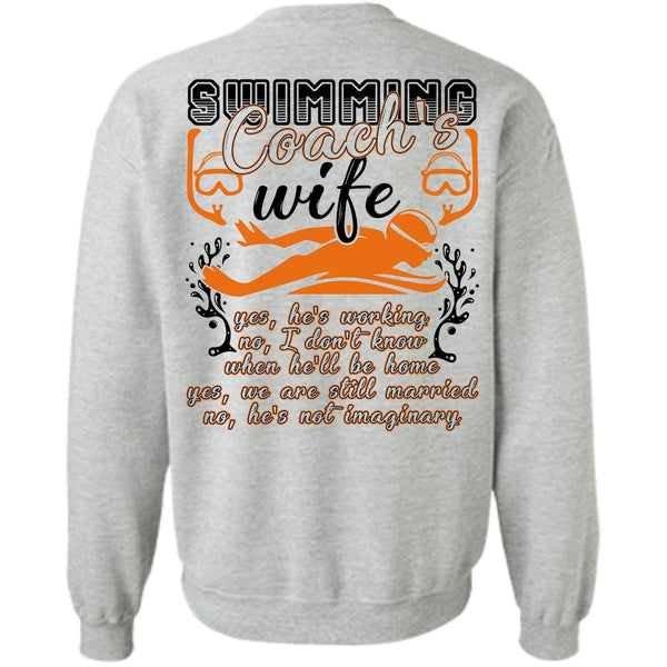 I Love Swimming T Shirt, Swimming Coach's Wife Sweatshirt