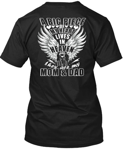A black t-shirt with the shopify logo
