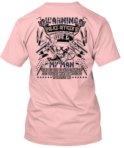 Police Officer's Wife T Shirt, I Love Husband T Shirt