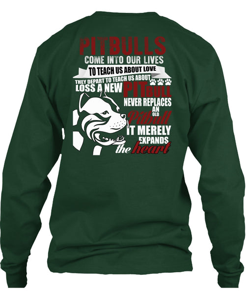 Pit Bulls Come Into Our Lives T Shirt, Loss A New Pit Bull T Shirt