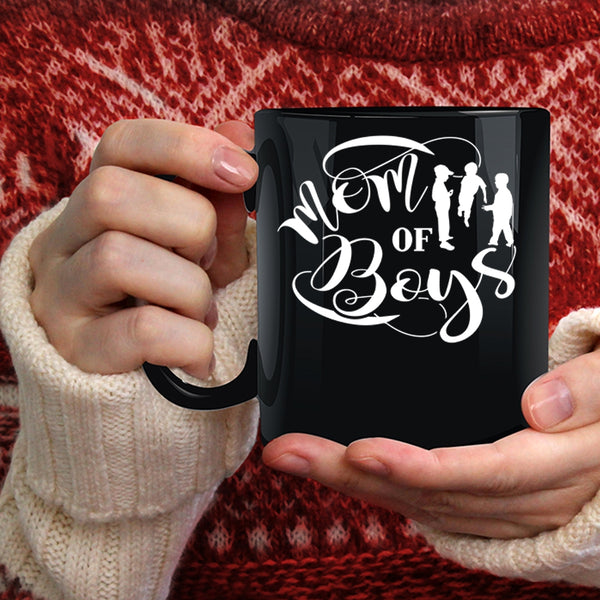Mom Of Boys Coffee Mug, I Love My Son Coffee Cup