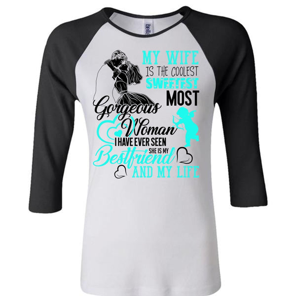 My Wife Is The Coolest T Shirt, I Love Husband T Shirt, Awesome T-Shirts