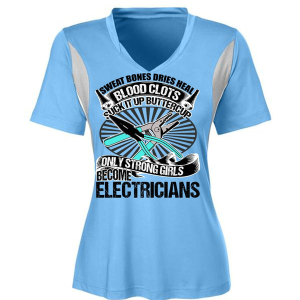 Only Strong Girls Become Electricians T Shirt, I Love Electrician T Shirt, Awesome T-Shirts