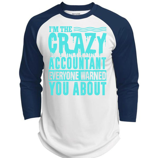 I'm The Crazy Accountant T Shirt, I Love Accountant T Shirt, Awesome T-Shirts  (Polyester Game Baseball Jersey)