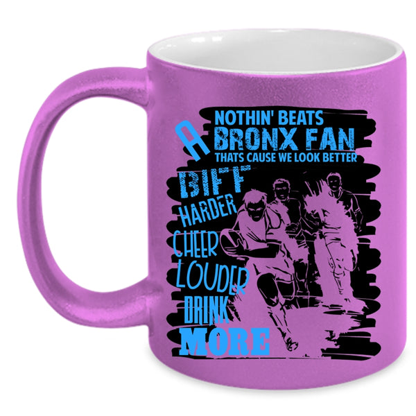 Sport Coffee Mug, Biff Harder Cheer Louder Drink More Accent Mug