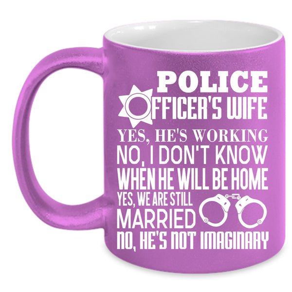 Police Officer's Wife Coffee Mug, Aweosme Police Officer's Wife Coffee Cup