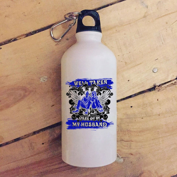 Well Taken Care Of My Husband 20 oz Stainless Steel Bottle,Awesome Wife Outdoor Sports Water Bottle