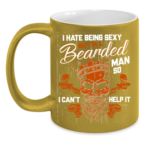 I'm A Bearded Man Coffee Mug, Cool Gift For Dad Coffee Cup