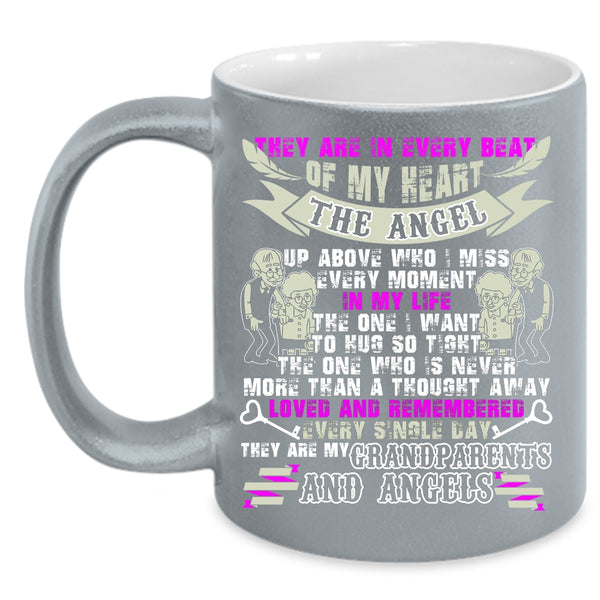 They Are My Grandparents And Angels Coffee Mug, My Family Coffee Cup