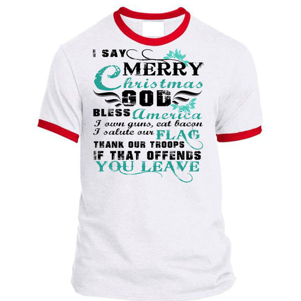 I Say Merry Christmas T Shirt, This Girl Loves Christmas T Shirt, Awesome T-Shirts