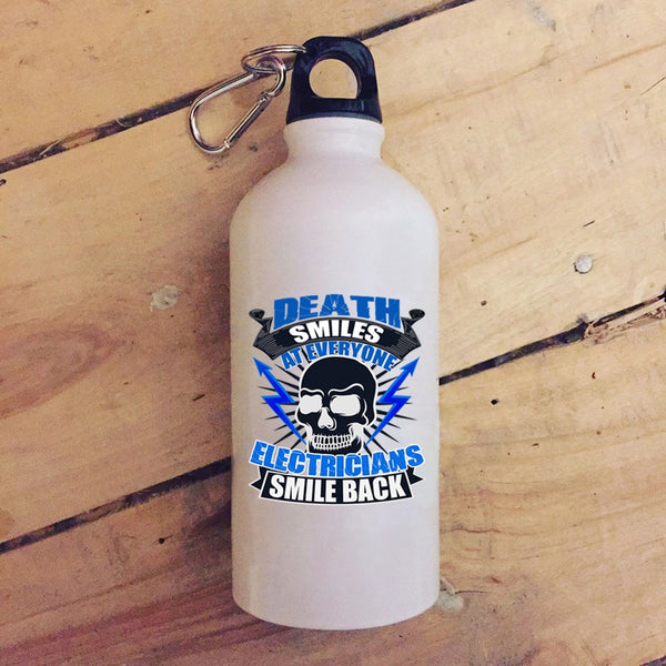 Electricians Smile Back 20 oz Stainless Steel Bottle,Awesome Electricians Outdoor Sports Water Bottle