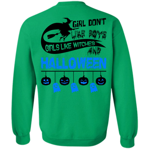 I Love You Pumpkin T Shirt, Girls Like Witches And Halloween Sweatshirt