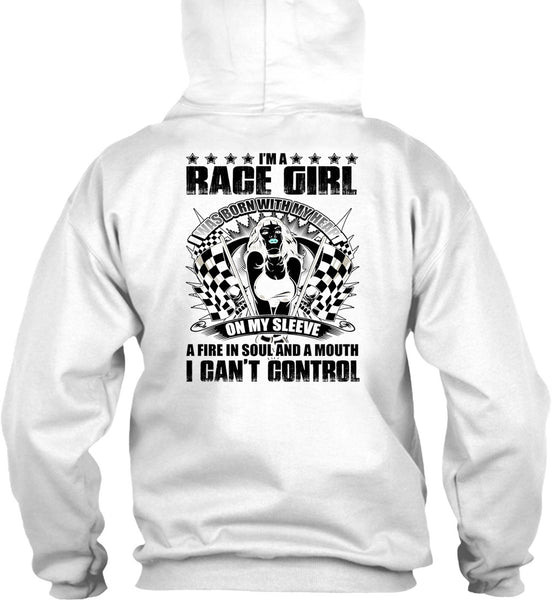 I'm A Race Girl T Shirt, I Love Biker T Shirt